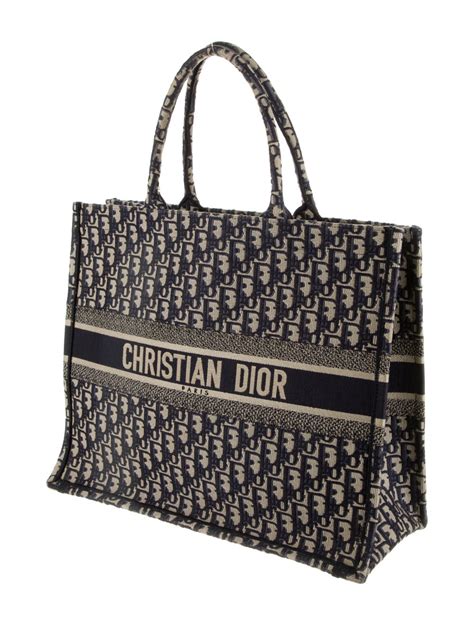 christian dior book tote oblique canvas medium|dior oblique book tote.